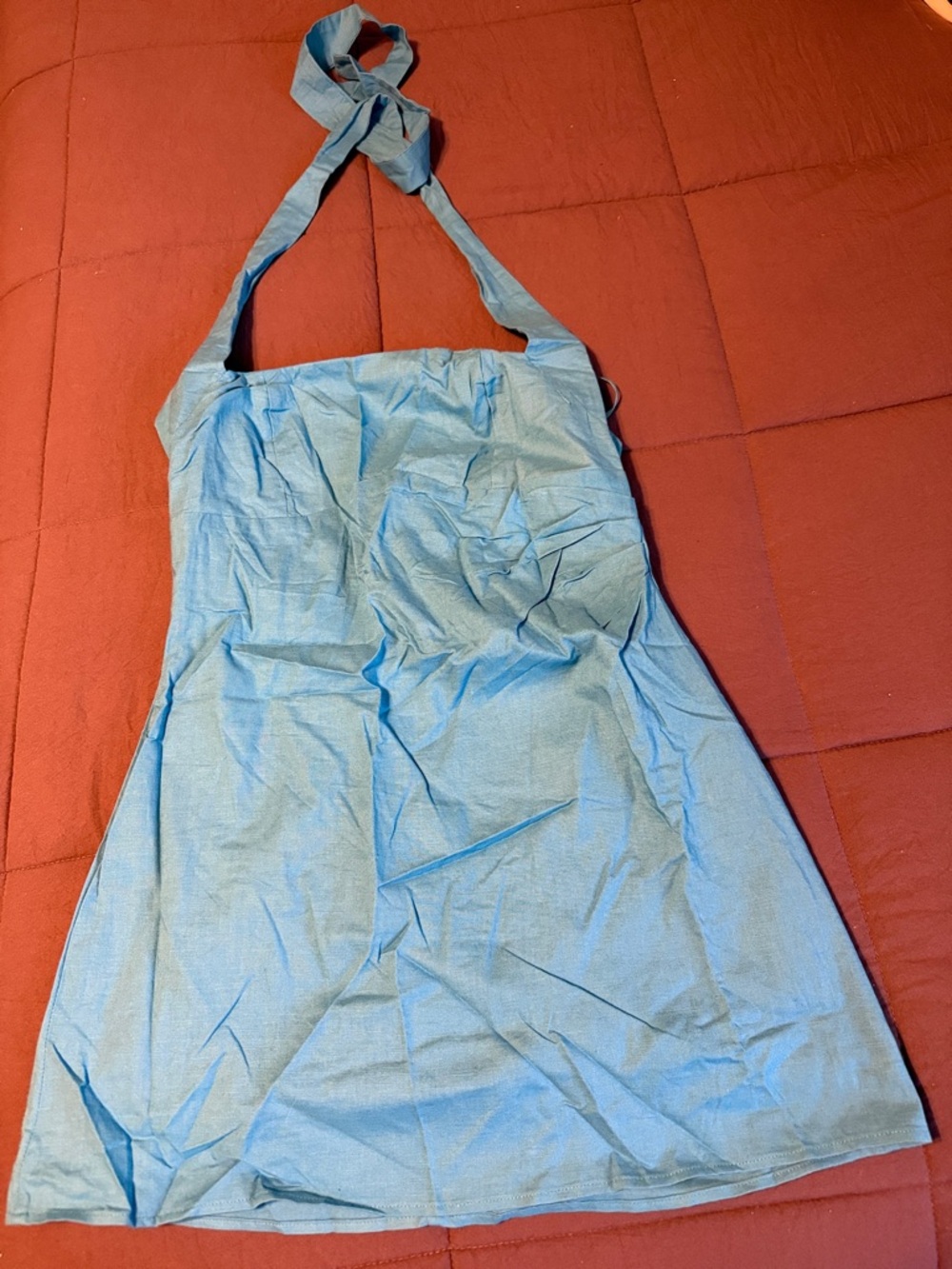 NWT Runaway the Label Blue halter mini dress - Picture 7 of 8